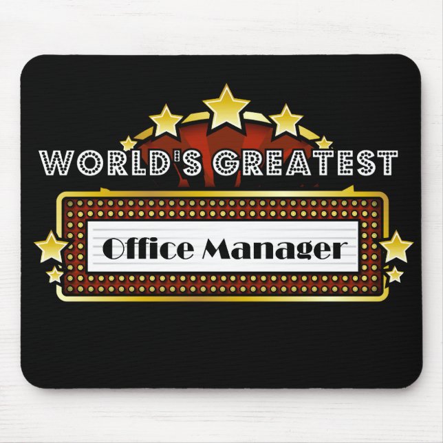Bestster Bürovorsteher der Welt Mousepad (Vorne)