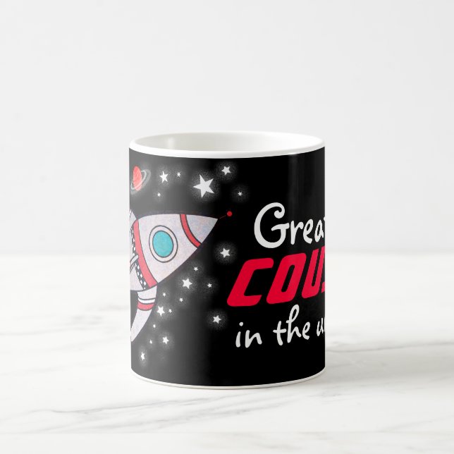 "Bestster COUSIN in der schwarzen/roten Tasse des (Mittel)