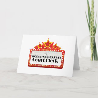 Bestster das Gerichts-Sekretär der Welt Karte