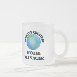Bestster das Hotel-Manager der Welt Mattglastasse