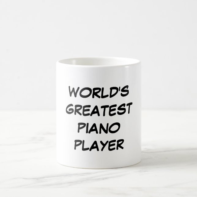 Bestster das Klavier-Spieler-" Tasse "der Welt (Mittel)