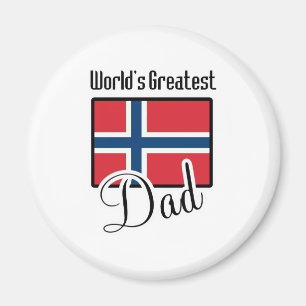 Bestster das Norwegen-Vater der Welt Magnet
