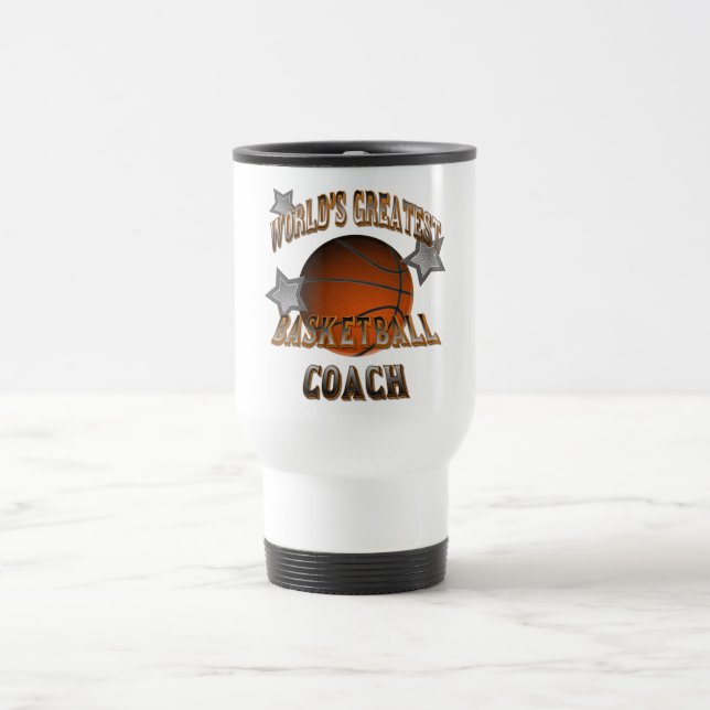 Bestster der Basketball-Trainer der Welt Reisebecher (Mittel)