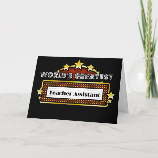 Bestster der Lehrer-Assistent der Welt Karte