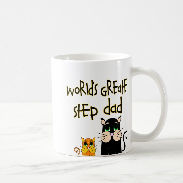 Bestster der Schritt-Vater der Welt Kaffeetasse (Rechts)