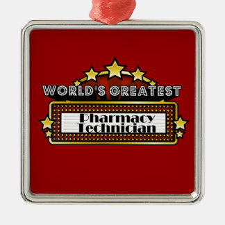 Bestster die Apotheken-Techniker der Welt Silbernes Ornament