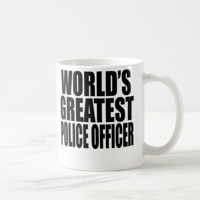 Bestster die Polizei-Offizier der Welt Kaffeetasse (Rechts)