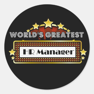 Bestster die Stunden-Manager der Welt Runder Aufkleber
