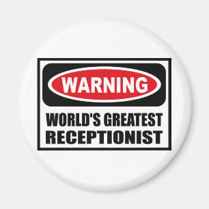 BESTSTER Magnet die EMPFANGSDAME der warnende WELT