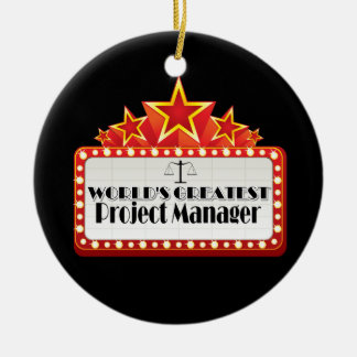 Bestster Projektleiter der Welt Keramik Ornament