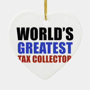 Bestster Steuereinzieher der Welt Keramik Ornament
