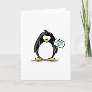 Bestster VaterPenguin Karte