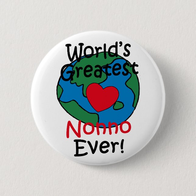 Beststes das Nonno der Welt Herz Button (Vorderseite)