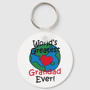 Beststes der Grandad-Herz der Welt Schlüsselanhänger
