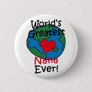 Beststes die Nana-Herz der Welt Button