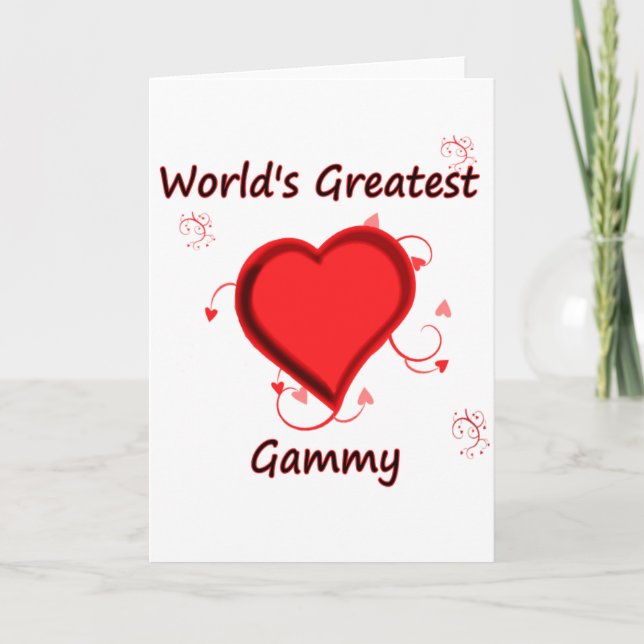 Beststes Gammy der Welt Karte (Vorderseite)