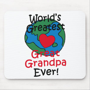 Beststes großes der Großvater-Herz der Welt Mousepad