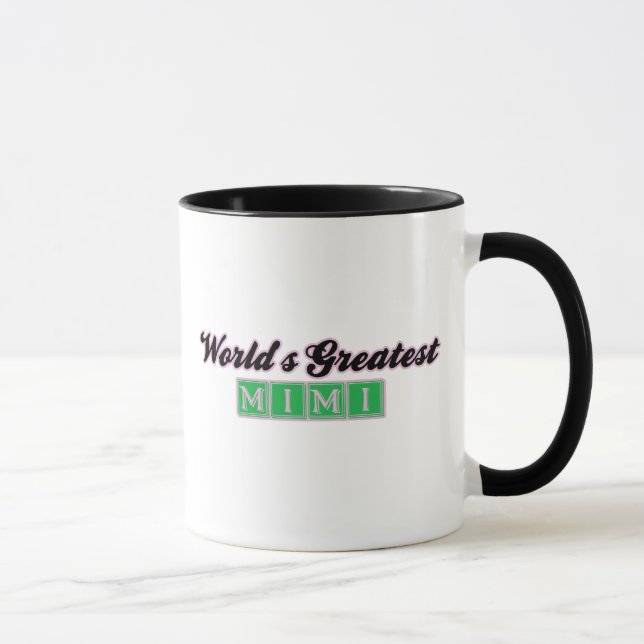 Beststes Mimi der Welt (Grün) Tasse (Rechts)