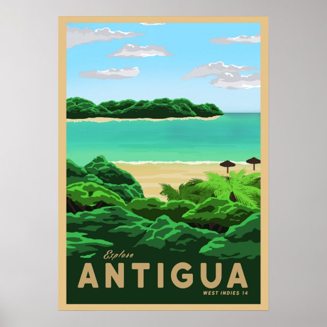 Besuch Antigua Poster (Vorne)