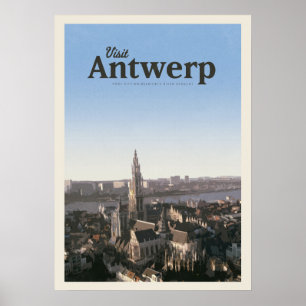 Besuch Antwerpen Poster