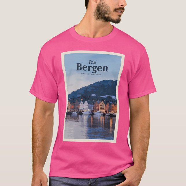 Besuch Bergen T-Shirt (Vorderseite)