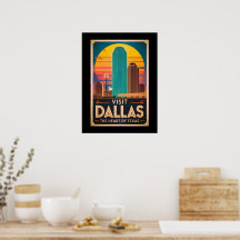 Besuch Dallas - Retro Skyline Travel