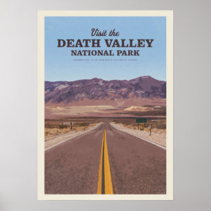Besuch des Death Valley Nationalparks Poster