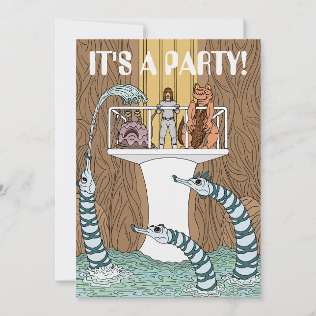 Besuch des Pools der Pipeline Einladung (Vorderseite)