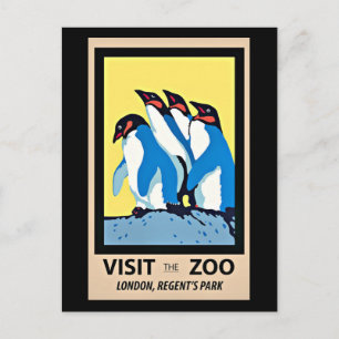 Besuch des Zoo, London, Regent's Park Postkarte