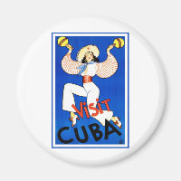 Besuch Havanna, Kuba, Vintage Travel Poster Maraca