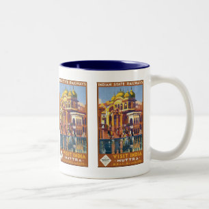 Besuch India Muttra Zweifarbige Tasse