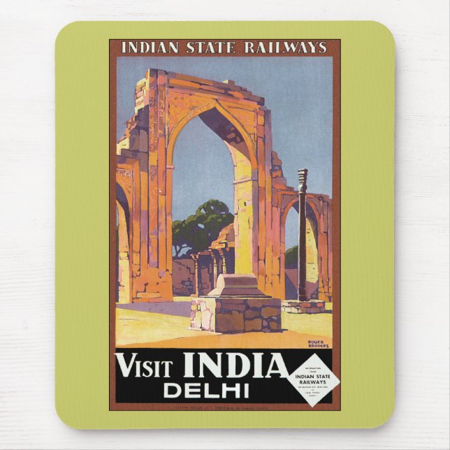 Besuch Indien ~ Delhi Mousepad (Vorne)