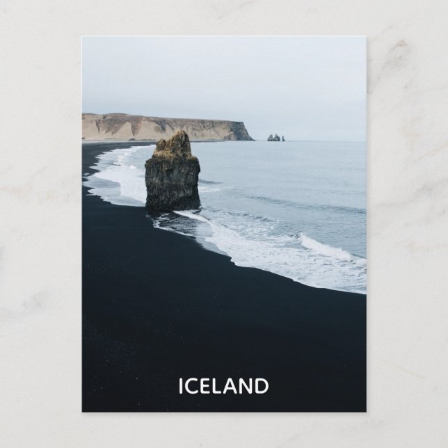 Besuch Island-Reise-Abenteuer-Tourismus Postkarte (Vorderseite)
