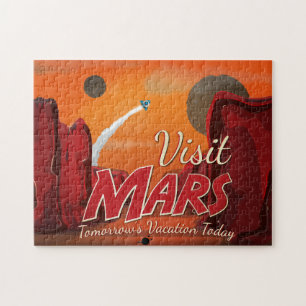 Besuch Mars Vintage Poster