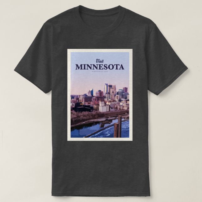 Besuch Minnesota T-Shirt (Design vorne)