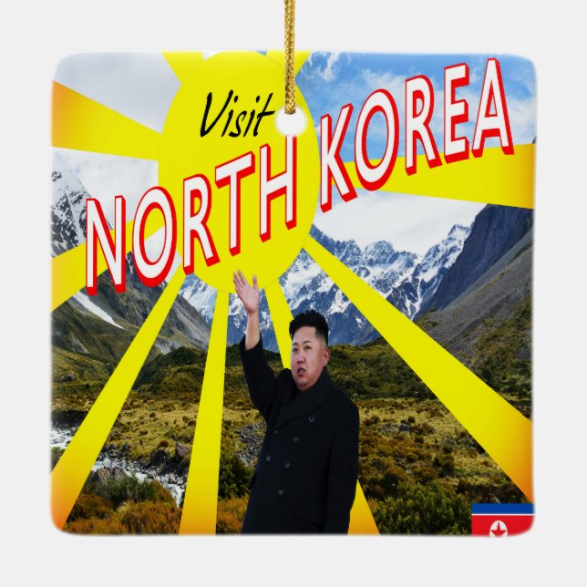 Besuch Nordkorea Keramikornament (Rückseite)