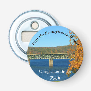 Besuch PA Wilds Picturesque Souvenir Casey Bridge Flaschenöffner