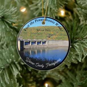 Besuch PA Wilds Picturesque Souvenir Kinzua Stauda Keramik Ornament