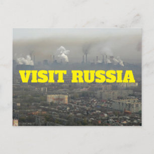 BESUCH RUSSLAND POSTKARTE