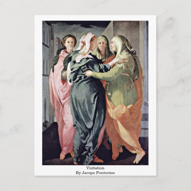 Besuch von Jacopo Pontormo Postkarte (Vorderseite)