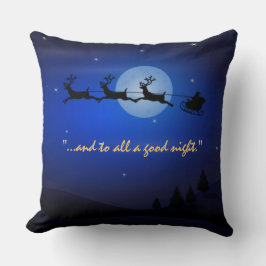 Besuch von Nicholas Night Before Christms Kissen