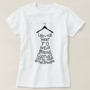Besuche Meinen Kleiderschrank Damen Weißes T-Shirt