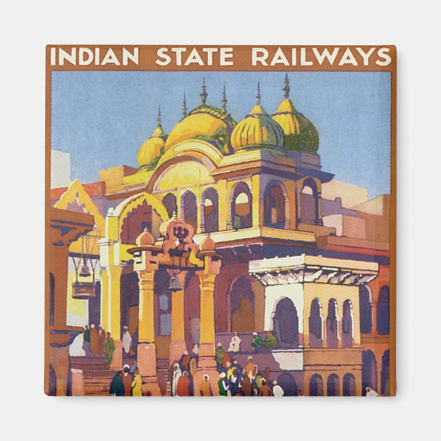 Besuchen Indien ~ Muttra Magnet (Vorne)