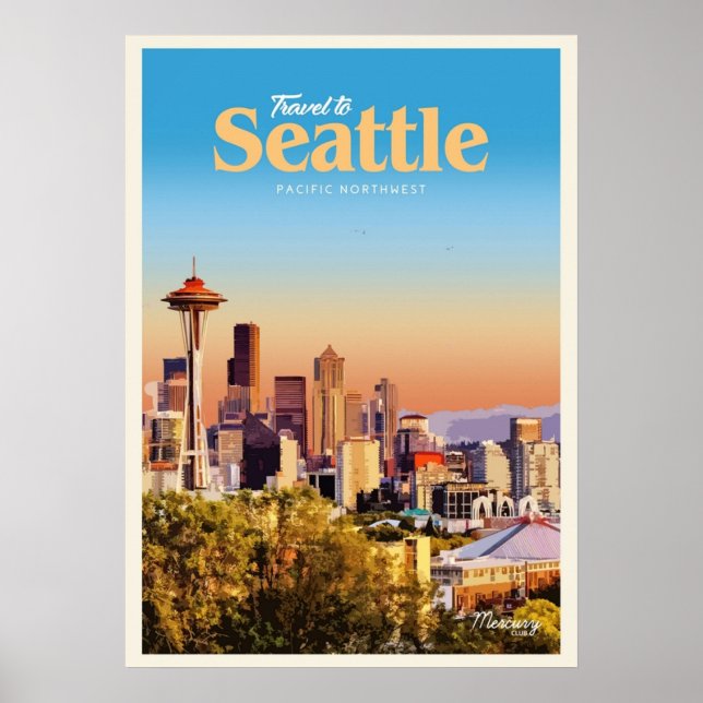 Besuchen Seattle Poster (Vorne)