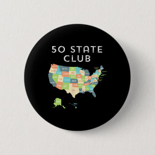 Besuchen Sie alle 50 Staaten Shirt Button
