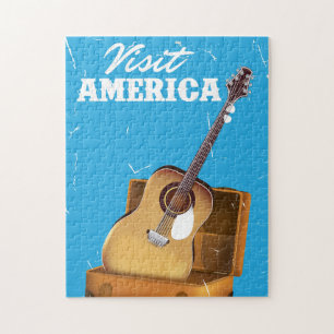 Besuchen Sie Amerika Vintage-Reiseposter