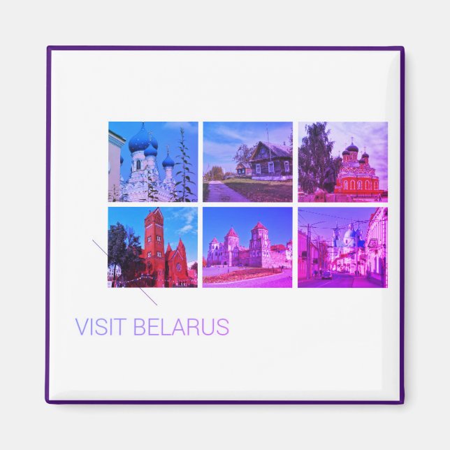 Besuchen Sie Belarus Land View Reisemagnet Magnet (Vorne)
