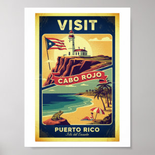 Besuchen Sie Cabo Rojo, PR Poster