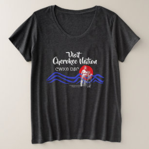 Besuchen Sie Cherokee Nation Women's übergroßen T  Große Größe T-Shirt