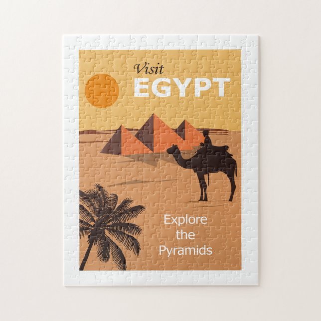 Besuchen Sie das Ägypten-Reiseposter (Vertikal)